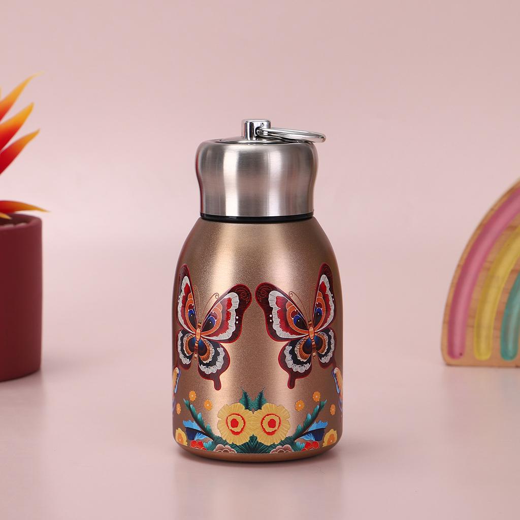 316 Stainless Steel High-value Thermos Cup Guochao Portable Mini Little Fat Ding Creative Retro Painted Gift Water Cup