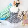 Spring Summer Pet Skirt for Small Dogs Teddy Grid Pettiskirt Dress Puppy Costume Fashion Pet Clothing