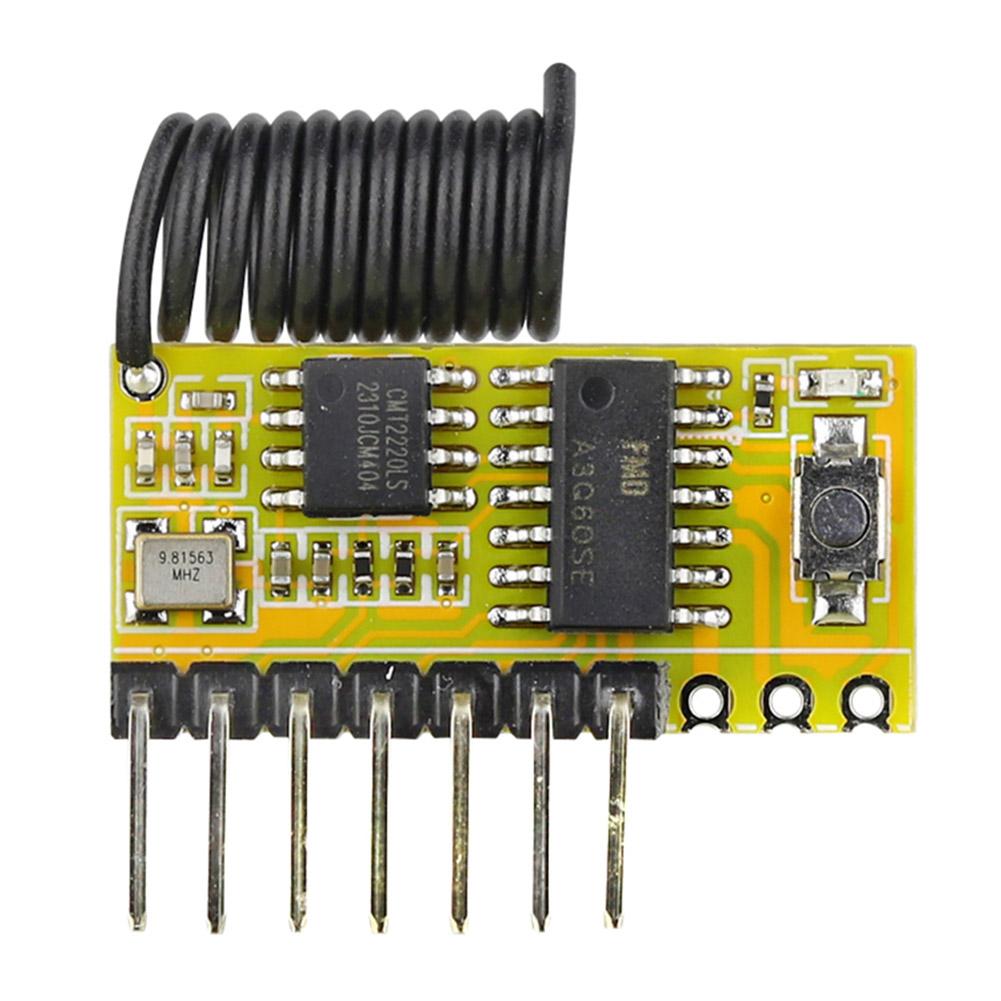 315Mhz/433Mhz RF Wireless Receiver Module DC3.3-5.5V 1527 Learning Code Decoder Module Superheterodyne RF Receiver Module