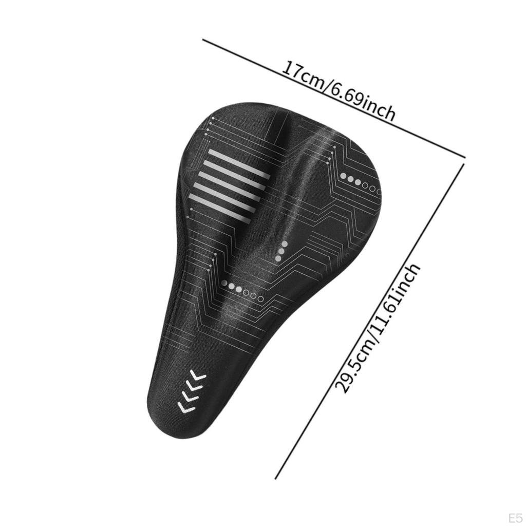Saddle Cover, Comfortable, Adjustable Cushion with Drawstring, Padded Cover for Road Cyclists