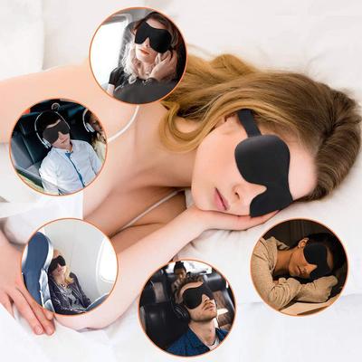 Maschera per dormire 3D Eyeshade Maschera per dormire naturale Copri occhi Benda per gli occhi Donna Uomo Benda morbida Benda per gli occhi da viaggio