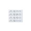 Letters A180d A200 A250 A260  A220d A35 A45 A63 4MATIC ABS Emblem for Mercedes Benz A Class W176 W177 Car Trunk Logo Sticker VU6