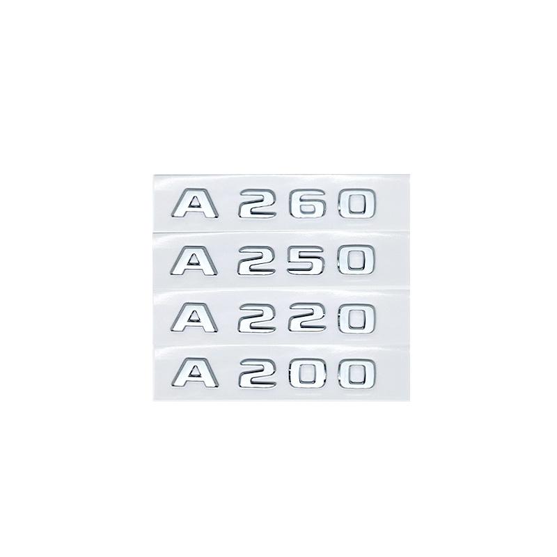 Letters A180d A200 A250 A260  A220d A35 A45 A63 4MATIC ABS Emblem for Mercedes Benz A Class W176 W177 Car Trunk Logo Sticker VU6