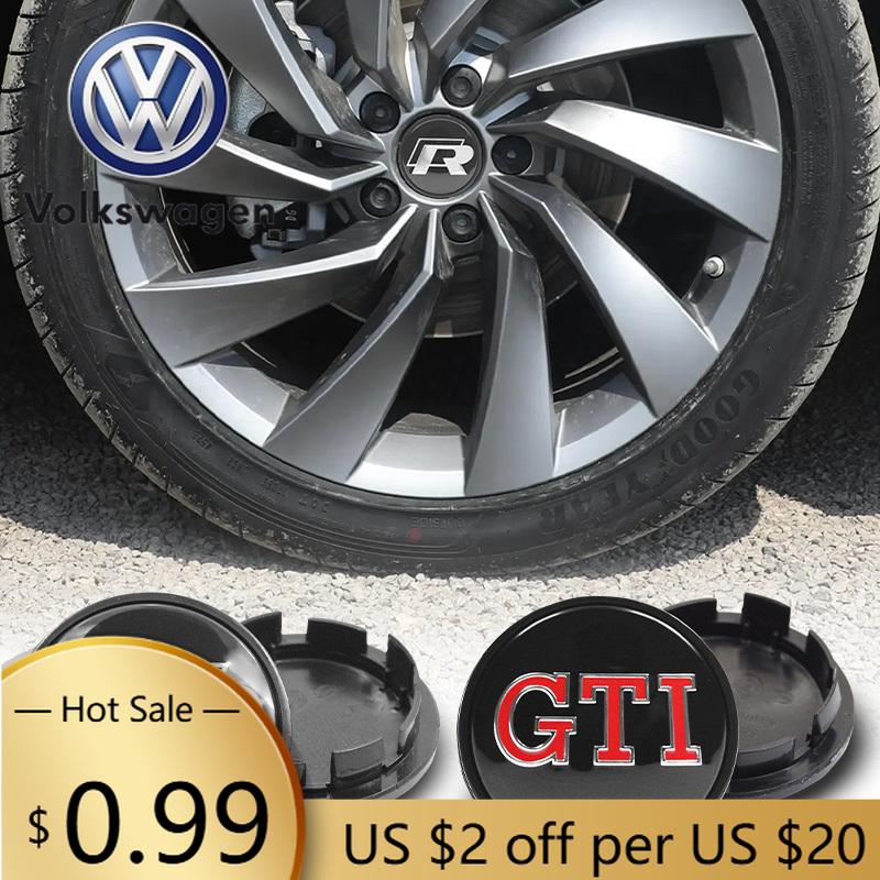 For VW Volkswagen Jetta MK5 Golf 4pcs Volkswagen Wheel Center Hub Caps 56mm 65mm 70mm wheel cover for VW Golf 4 5 6 7 Polo Passa