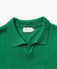 ESN Washable Collared Short Sleeve Knit Green