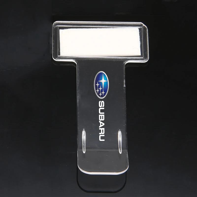 Car Receipt Clip Invoice Certificate Temporary Parking Card Ticket Holder for Subaru Outback Legacy Impreza Forester XV STI WRX ef4