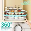Turntable Organizer 13 inch Rotating Spice Rack Metal  for Cabinet Pantry Kitchen Countertop Dining Table Cupboard Bathroom Va