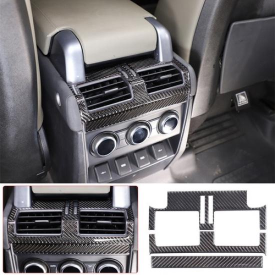 Carbon Fiber Rear Air Vent Outlet Panel Cover Trim For LR Defender -24