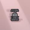 Creative Enamel Black Badge Featuring Stylish Letters For Wearers Fashionforward
