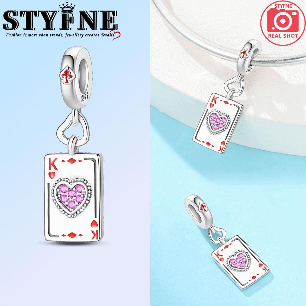 Poker Series Copper Hearts, Spades, Clown K J A 10 Charms Beads Fit 3Mm Original Bracelets Diy Jewelry Birthday Gift