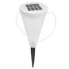 LED Solar Hanging Lamp Cone Shaped Ground Insert Lawn Light Waterproof for Garden Courtyard
