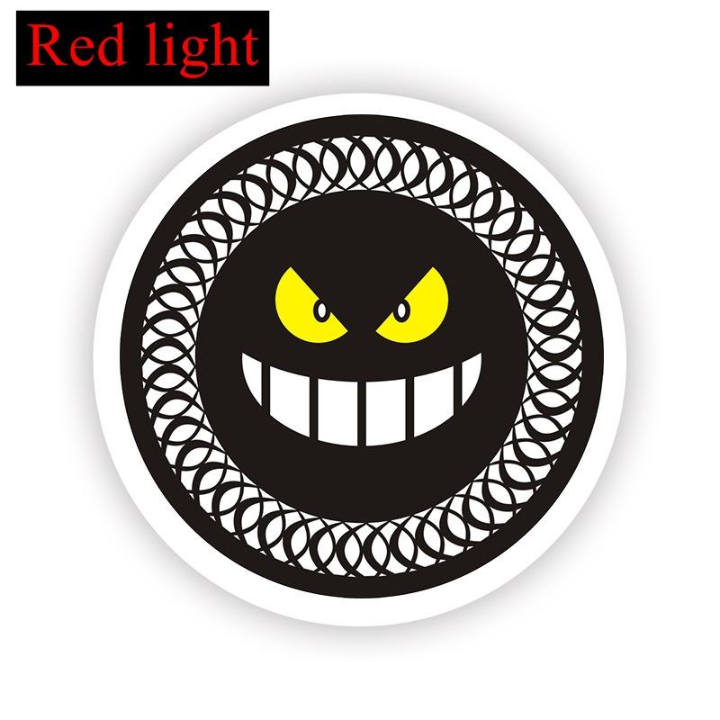 New motorcycle three-color reflective circular reflective plate, electric vehicle LED daytime running turn warning light modific