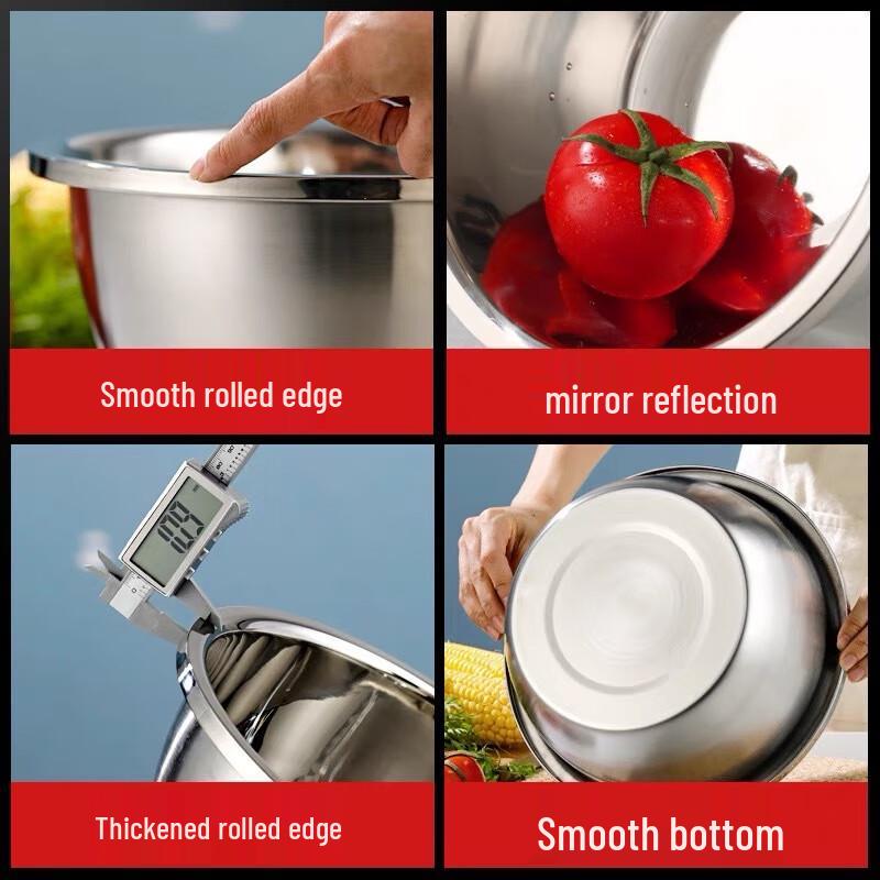 GOWKE 304 Edelstahl Mehrzweckschüssel