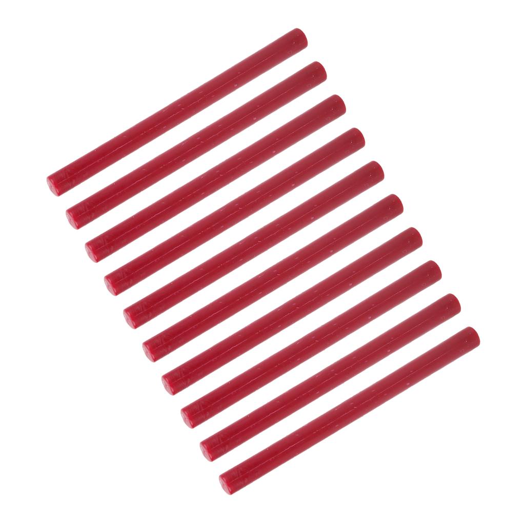 10Pcs Sealing Wax Stick Convenient Smokeless Flexible Hot Seal Sticks for Envelopes Cards Manuscripts