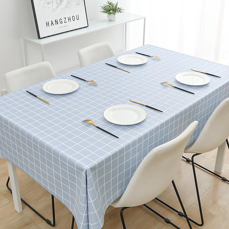 Pvc Tablecloth Waterproof And Oil-Proof Leave-In Desk Wind Student Rectangular Dining Table Tablecloth Coffee Table Mat