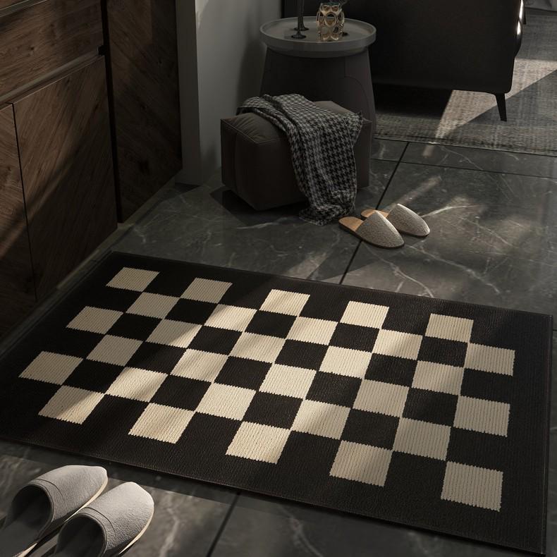 Elegant Retro Non-slip Door Mat - Wear-resistant, Cuttable Polypropylene