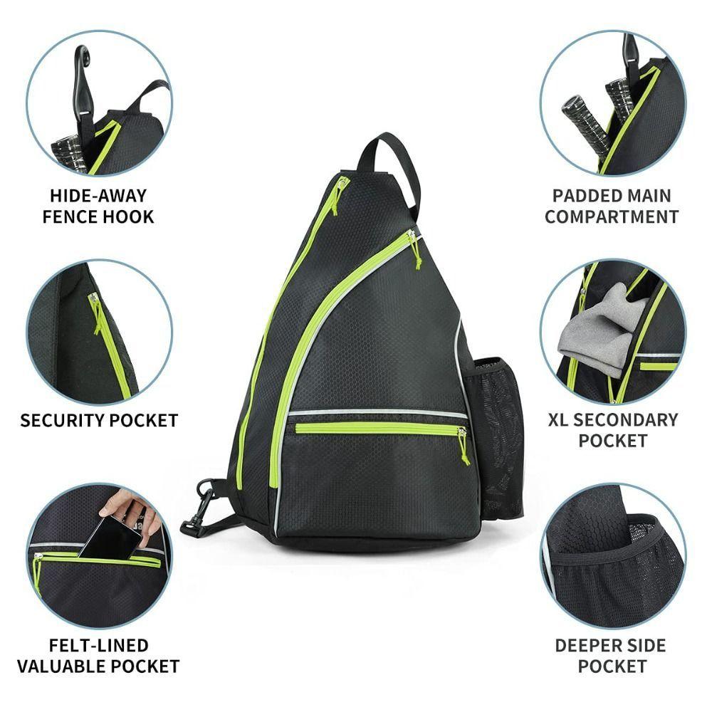 Large Capacity Pickleball Backpack Adjustable Strap Pickleball Equipment Bag  For Men and Women