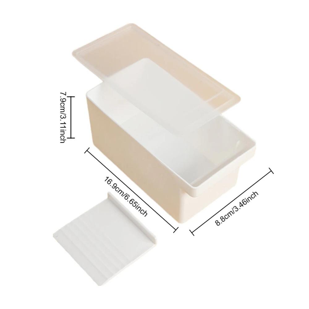 Butter Dish With Cover Fresh-keeping Box Cutter Slicer Countertop For Refrigerator Storage Home