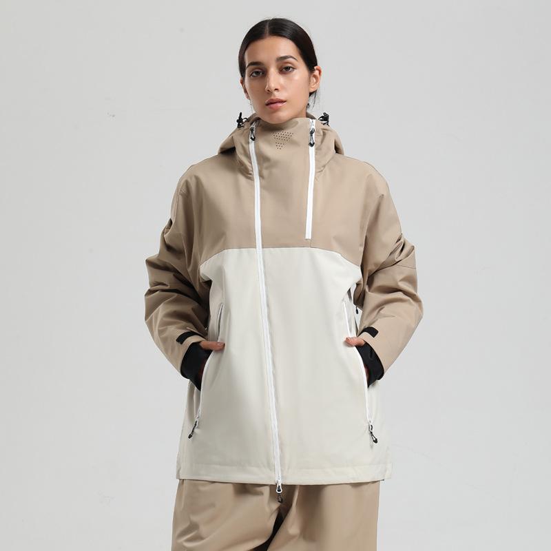 Men's and Women's Ski Jacket Snowboard Coat Waterproof Winter Baggy Snow Jackets with Hood Windproof Warm Insulation Outdoor Sports Skiing Jackets