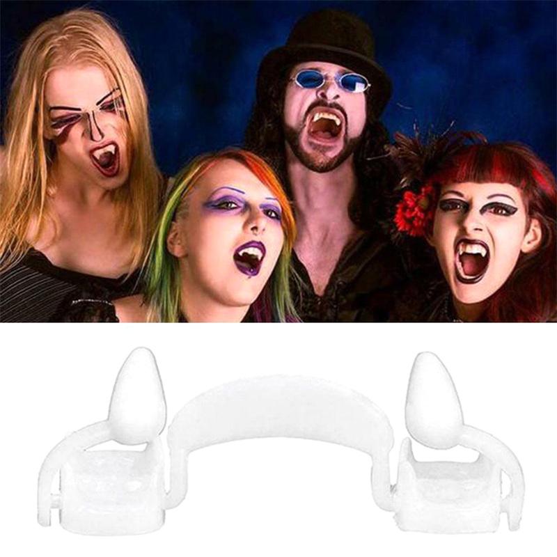 Vampire Teeth Dentures Fangs Classic Pp Halloween Party Cosplay Prop Halloween Costume Party Favors