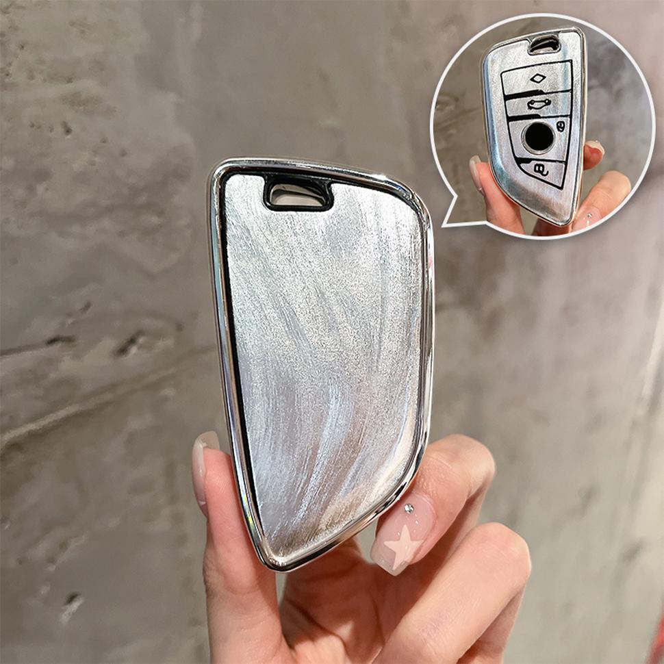 Car Remote Key Case Cover Shell Fob For BMW X1 X3 X5 X6 X7 1 3 5 6 7 Series G20 G30 G11 F15 F16 G01 G02 F48 G05 G06 G07 Keychai