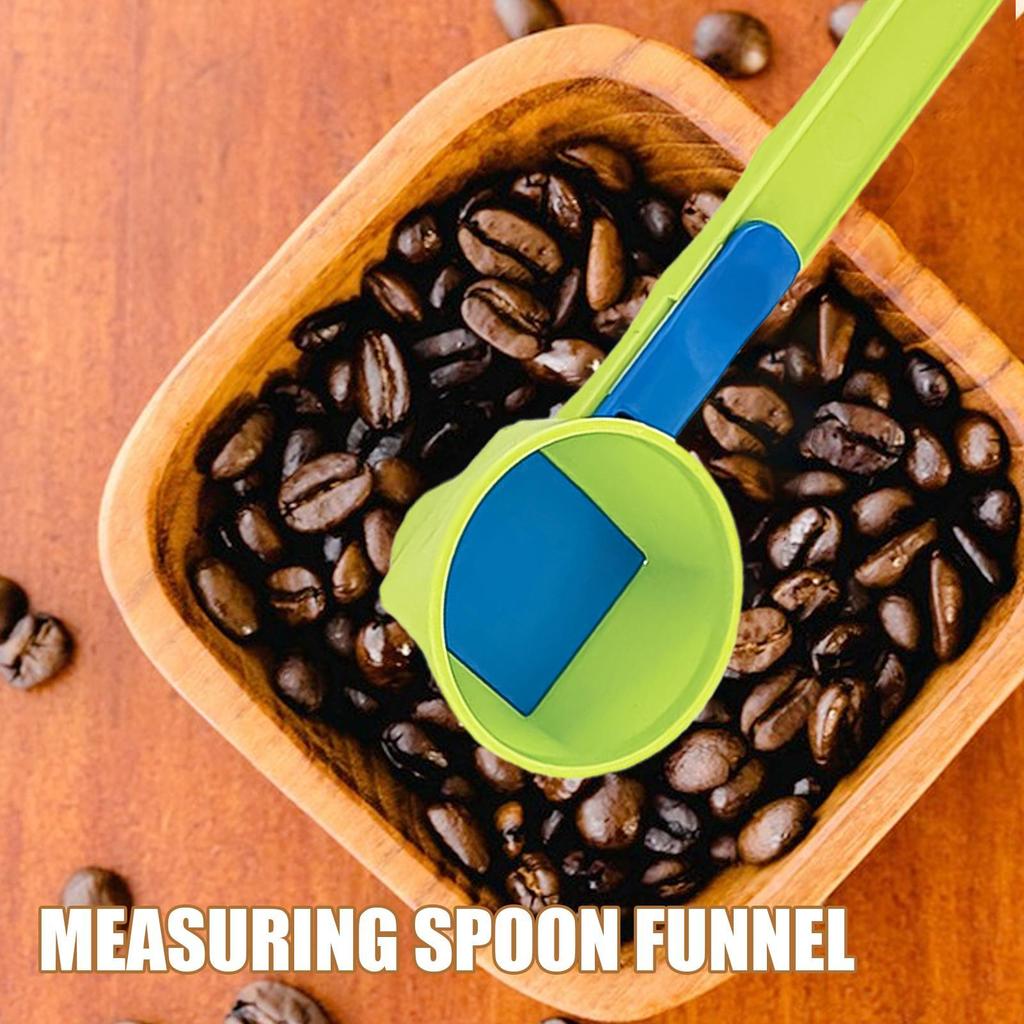 Messlöffel Trichter mit längerem Griff Pulverlöffel für Wasserflasche Kaffeebohne Zuckerlöffel Trichter Trichterlöffel Präzise