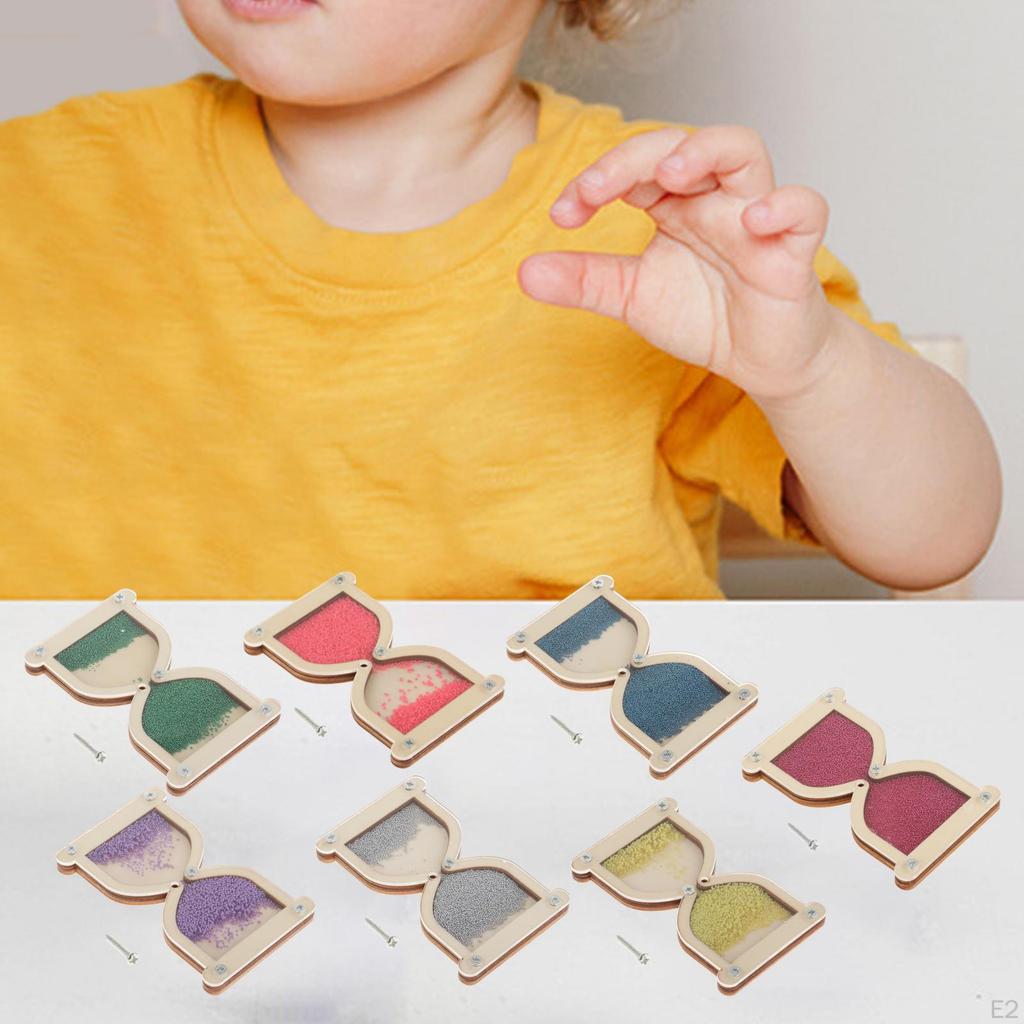 Hourglass Wooden Montessori Busy Board Material Basic Skills Learning Activities Early Teaching For