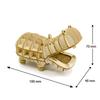 Hippo A Wooden 3D Puzzle DIY Craft Kit That Can Be Enjoyed by Elementary School Children To Adults An Educational Toy for Boys and Girls A Wooden
