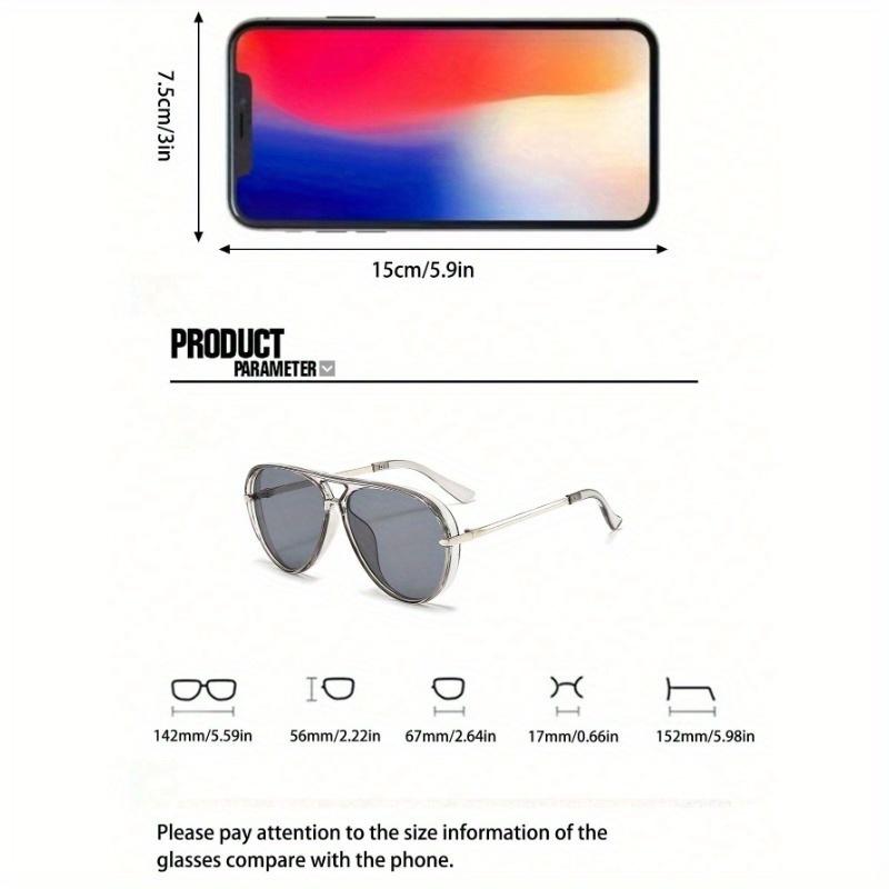 Feye 1pc Women's Retro Minimalist Large Frame Fashion Fashion Glasses, Suitable For Beach And Travel