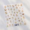 Jelly Butterfly 5D Nail Art Sticker Rhinestone Crystal Charming Shiny Insect Animals DIY Self Adhesive Decoration Manicure Decal