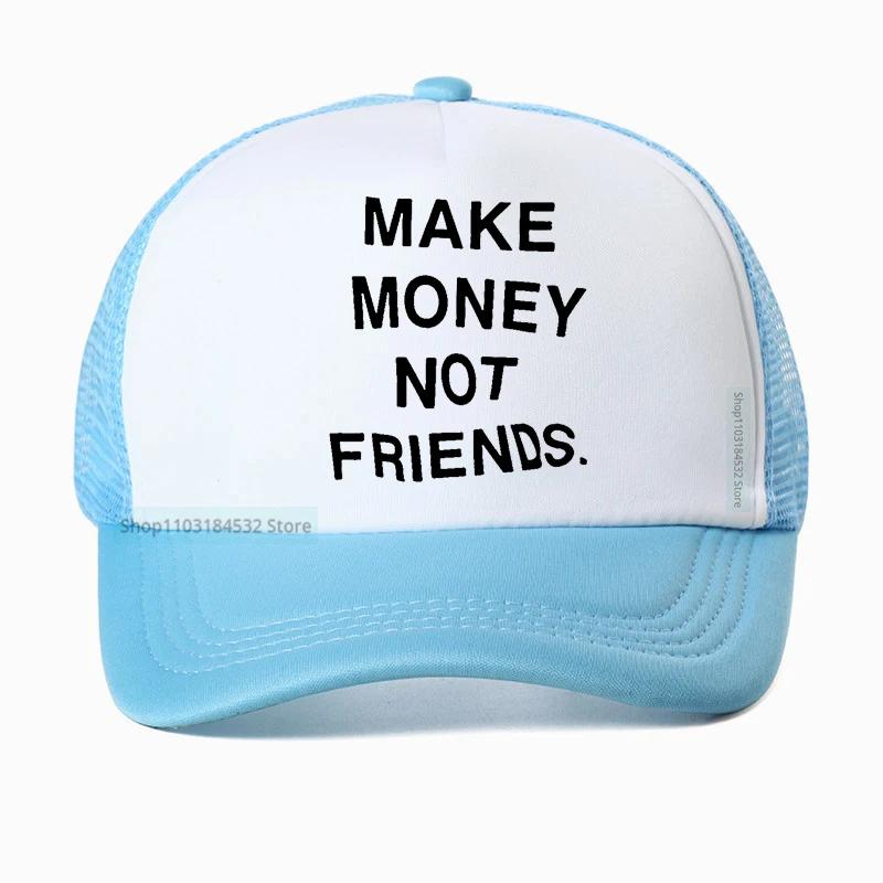 

Fashion Unisex Hiphop hat Summer Hip Hop Letter Printing Unisexs Golf caps Unisex funny Make Money Not Friends Baseball Cap Adjustable