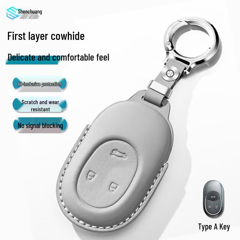 Premium Leather Smart Key Fob Case for NIO Vehicles
