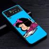 Cartoon Cute Mafalda Case for Samsung Galaxy Z Flip4 Flip3 5G PC Hard Cell Phone Shell Z Flip 4 3 Black Zflip4 Zflip3 Cover