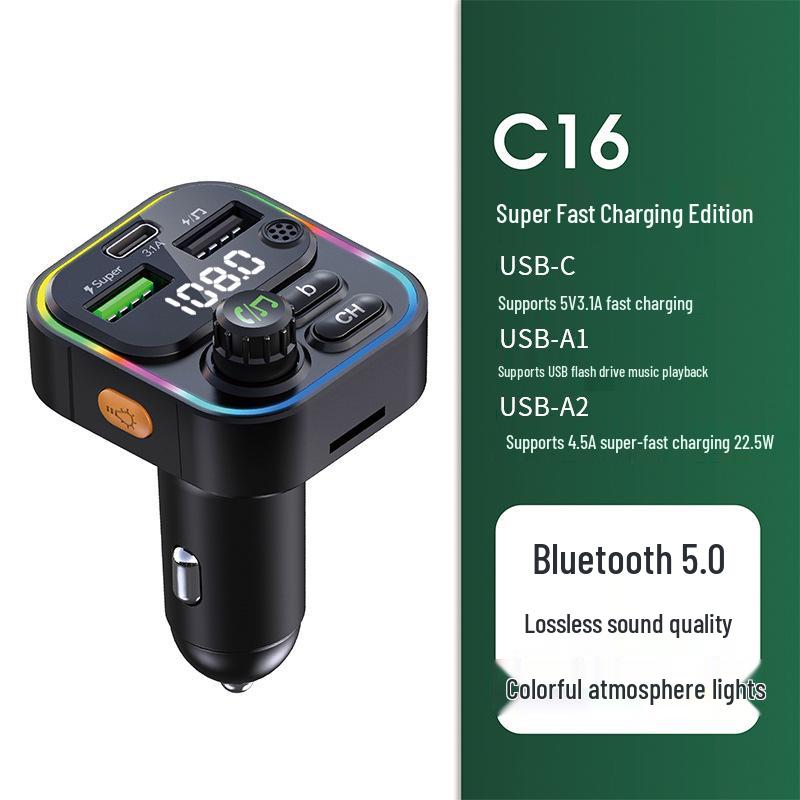 

Super Fast Car Bluetooth MP3 Charger & FM Transmitter