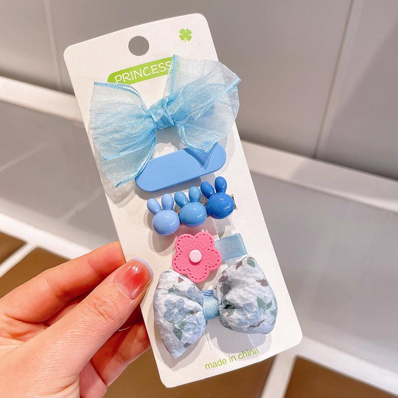 Children'S Hairpin Bag Cloth, Duck Bill Clip Cloth, Bow Root, Princess Hairpin, Cute Little Flower Girl Hair Accessories
