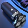 Full Electric Shaver Body Wash Usb Charging Portable Style Three Head Shaver