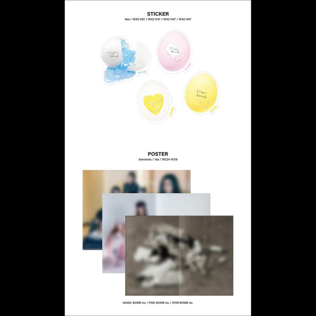 ILLIT Bombowy 3. minialbum (BOMBA MAGICZNA Wersja. / RÓŻOWA BOMBA Wersja. / BOMBA GWIAZDOWA Wersja)