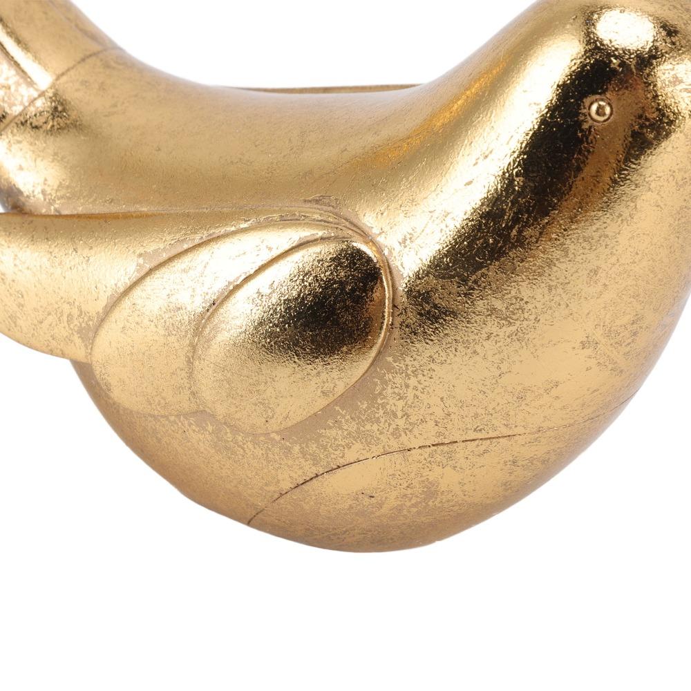 Resin Gold Bird Tabletop Decorative Ornament  TV Cabinet Desktop Decor