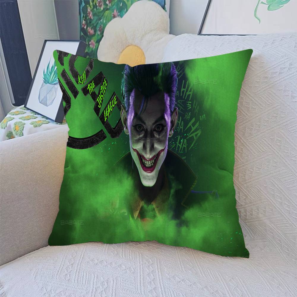 J-Joaquin P-Phoenix J-Joker Anime Decorative Room Aesthetics Pillow Case Home Decor Bedroom Sofa Bed Couch Pillow Cover 45x45