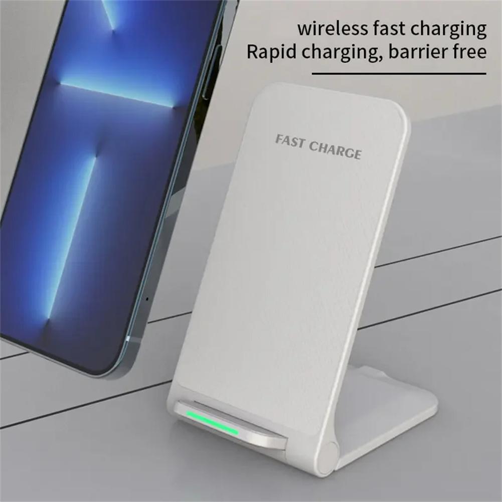 Wireless Charger Smart Phones Charging Base Safety Protection Folding Charging Stand Compatible For IPhone 15 14 13 12 Pro Max 11
