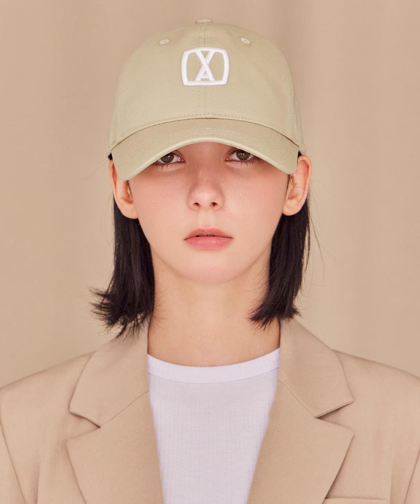 Bajal Va 3D Square Ball Cap Beige