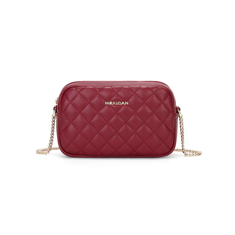 

Scarecrow bag women s summer 2 new trendy fashion design popular versatile diamond messenger bag chain shoulder bag вина червоного кольору