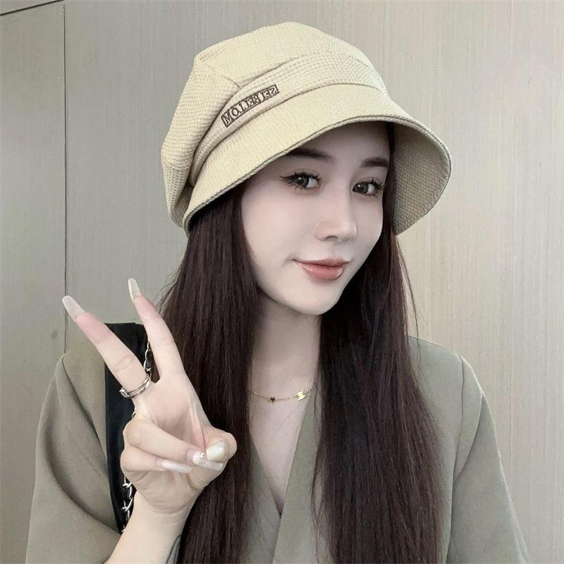 

New Niche Fisherman Hat Three-in-One Pile Heap Cap Front Long Back Short Irregular All-Match Cricket-cap Octagonal Beret Khaki spring and autumn JUNMA12430610