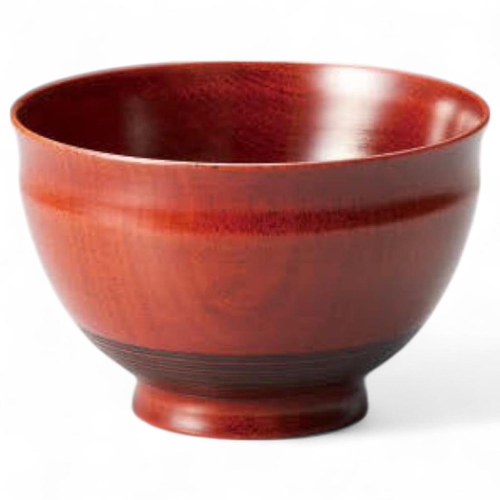 J-kitchens Lacquerware Bowl, Wooden, Hand-Painted, PID-527346, Made in Japan