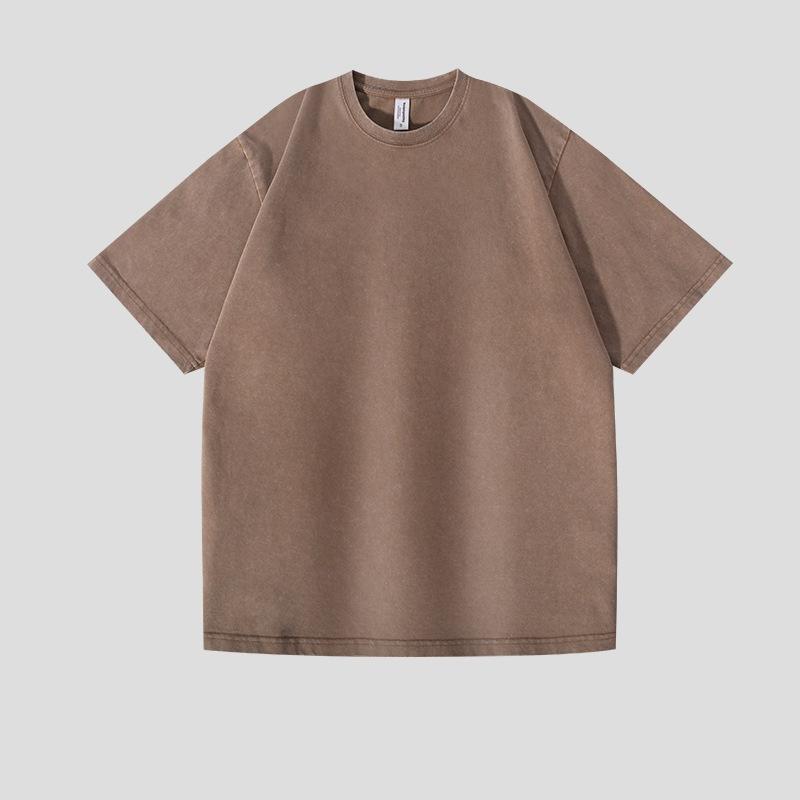Summer Washed Vintage T-Shirts Street Hip Hop Retro Punk TShirt Women Harajuku Casual Cotton Short Sleeve Wash Top