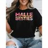 Malle Besties Mallorca Bachelorette Party T-Shirt - Y2K Retro Oversized Unisex Tee Suitable For Men & Women, Hot Transfer Print Baggy Fit With