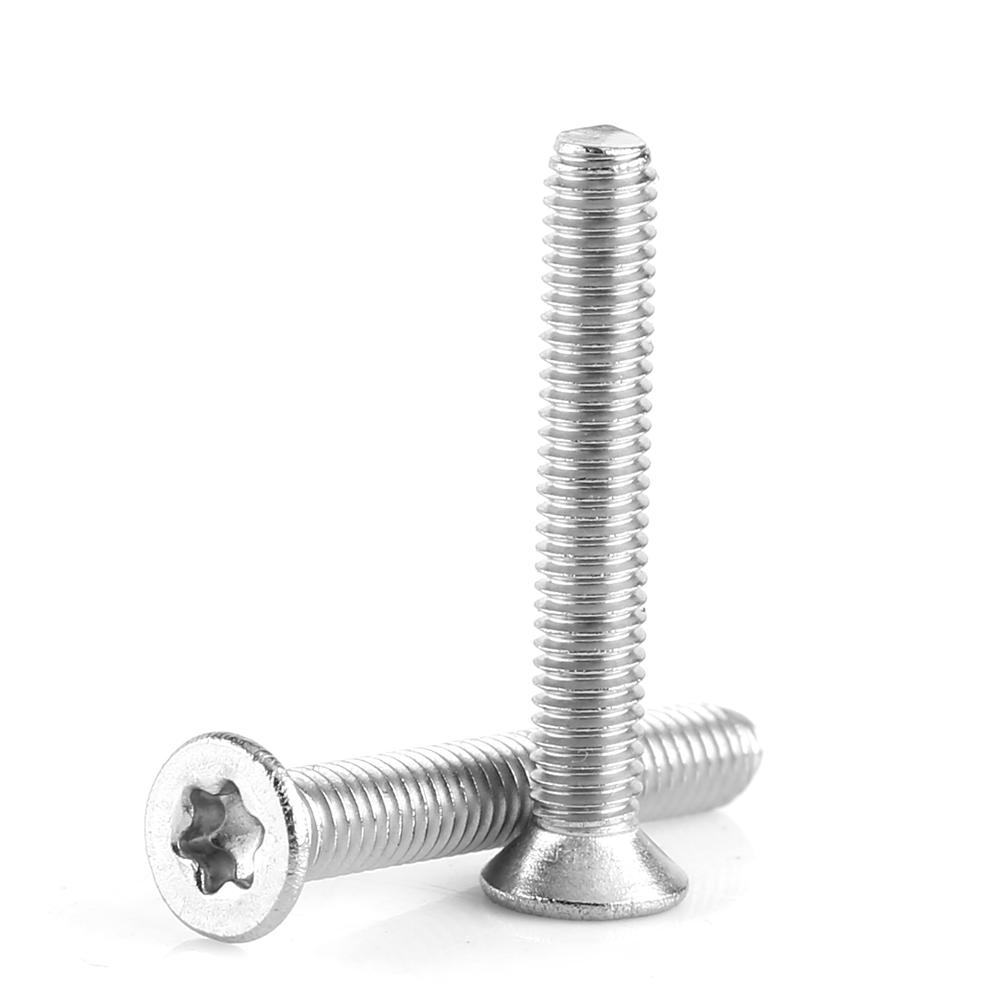 M3 Star Screws Countersunk Flat Head Screws Pack of 50pcs (M3*6)