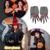 Rękawice na Halloween 2 szt. Rękawice wilkołaka Rękawice wilkołaka Ręce Horror Rękawice wilkołaka Nadaje się na imprezę tematyczną Halloween