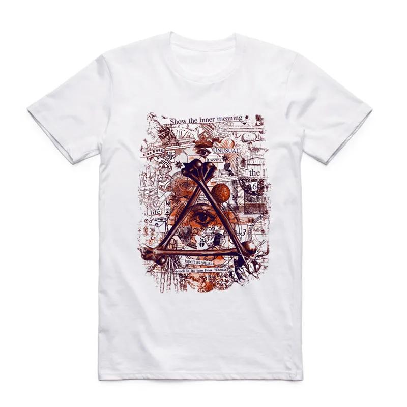 2019 Neue Mode Herren Print Vertraue Niemandem Illuminati Allsehendes Auge T-Shirt Kurzarm O-Ausschnitt Sommer Cooles Top T-Shirt