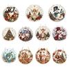 Religious Nativity Crafts Christmas Faux Pearl Painting Suncatcher Kit, 3D Nativity/Santa Claus/Bird/Tree Holiday Window Hanging Decor Beads